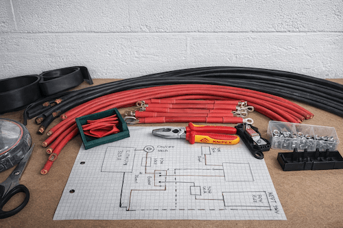 Câble électrique embarqué lors d'un diagnostic d'installation