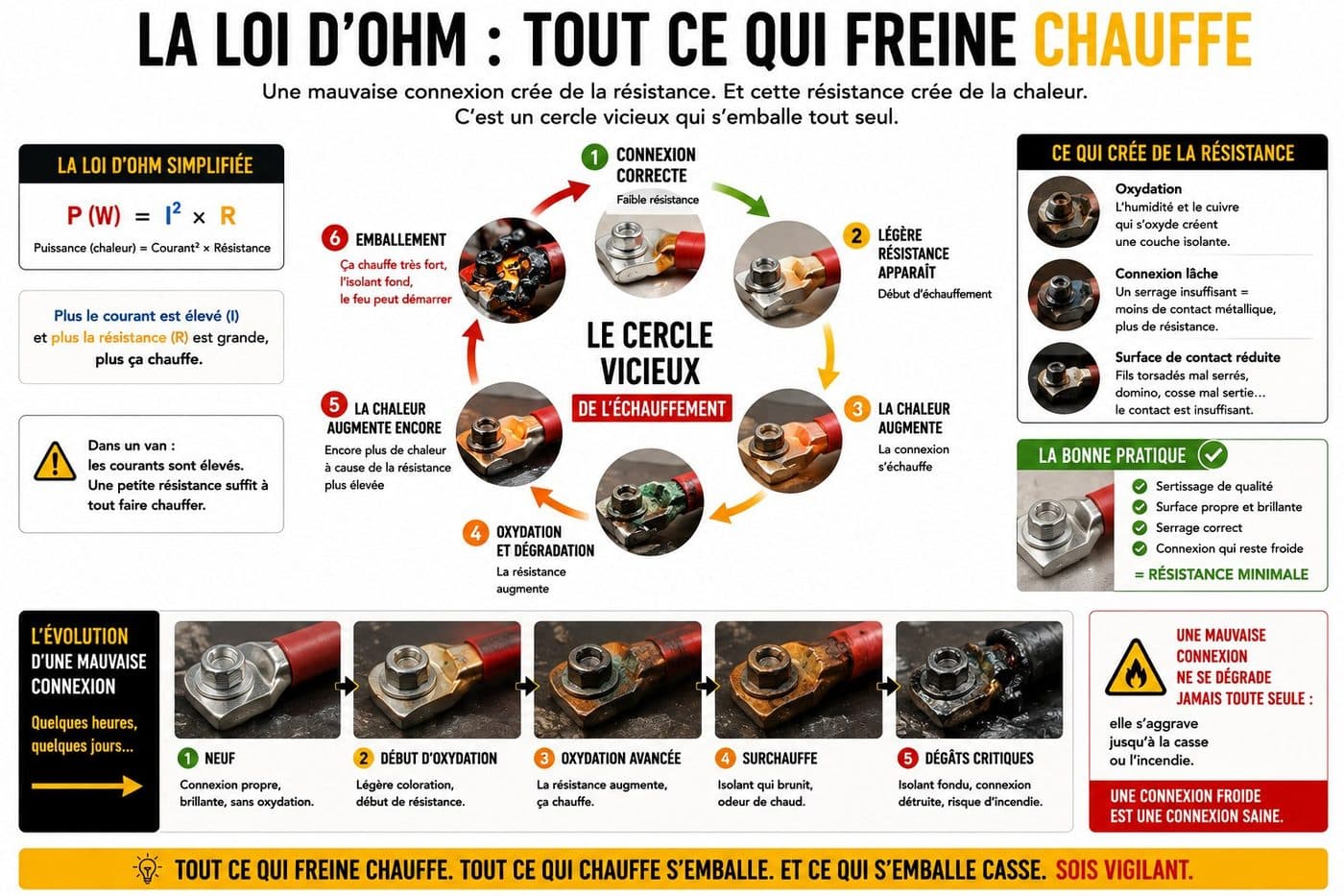 Planche « La loi d'Ohm : tout ce qui freine chauffe »