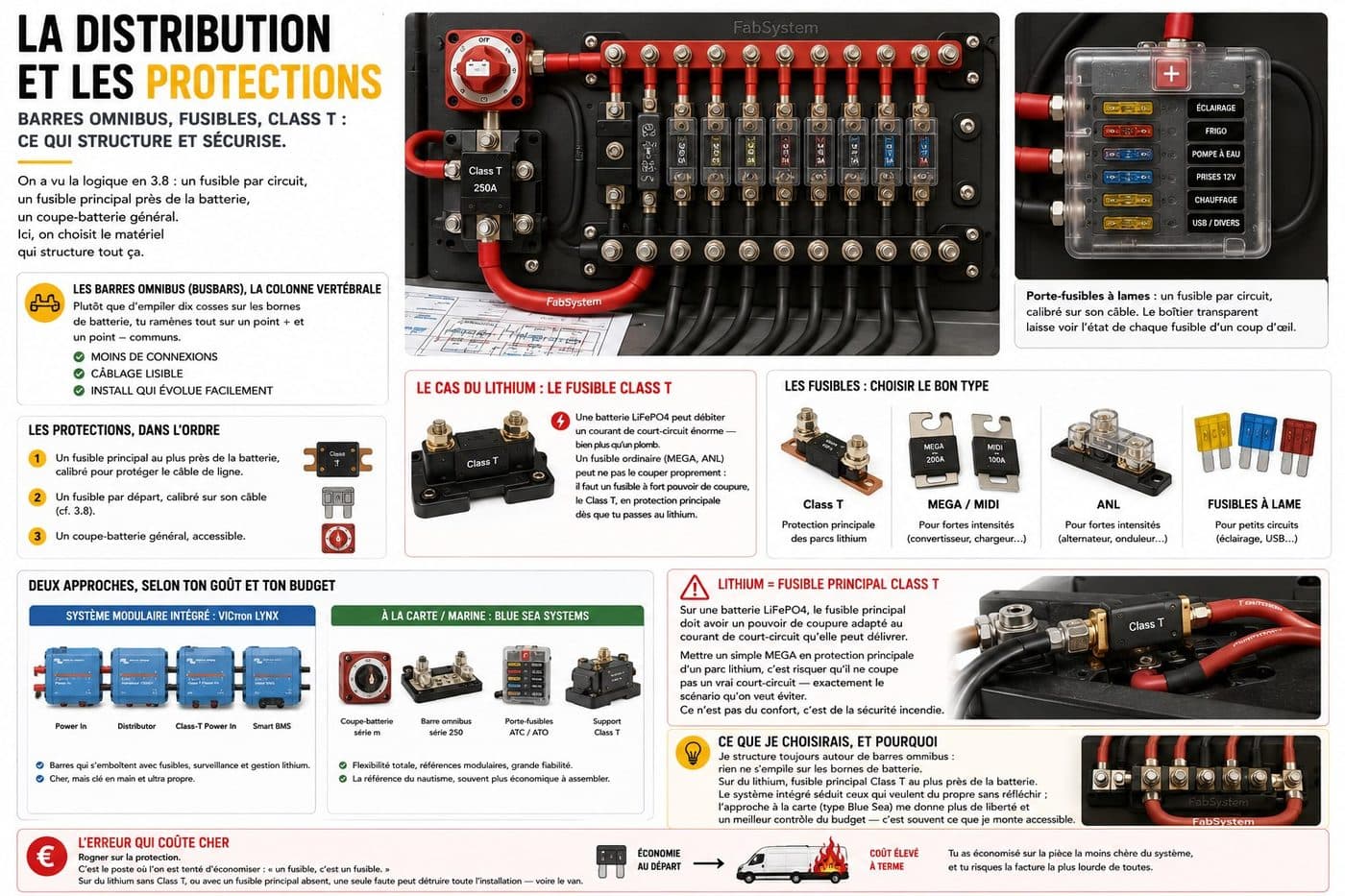 Planche « La distribution et les protections »