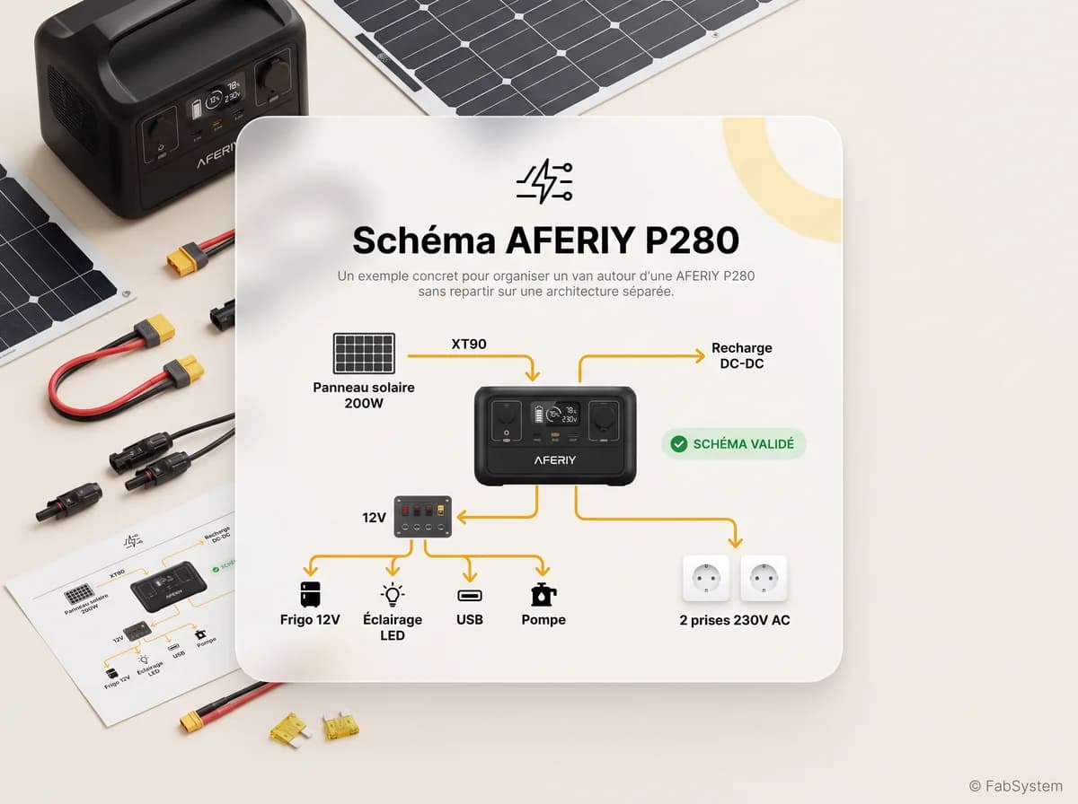 Apercu d'un schema AFERIY P280 pour van